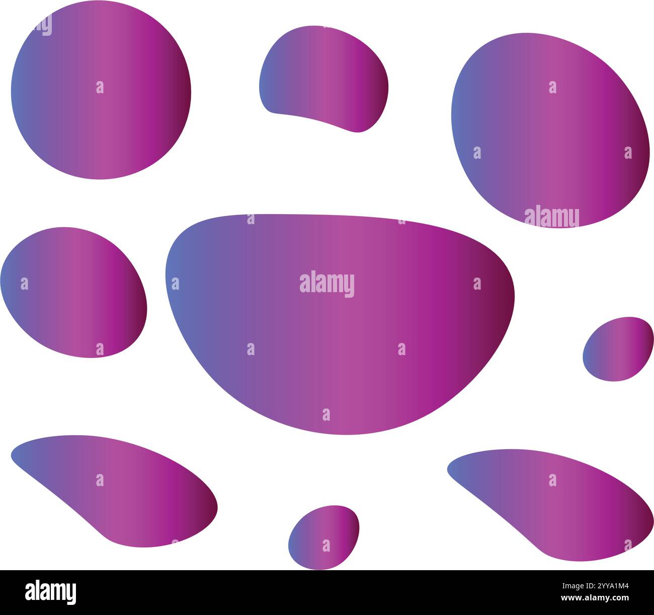 Forme sfumate viola con layout grassetto Illustrazione Vettoriale