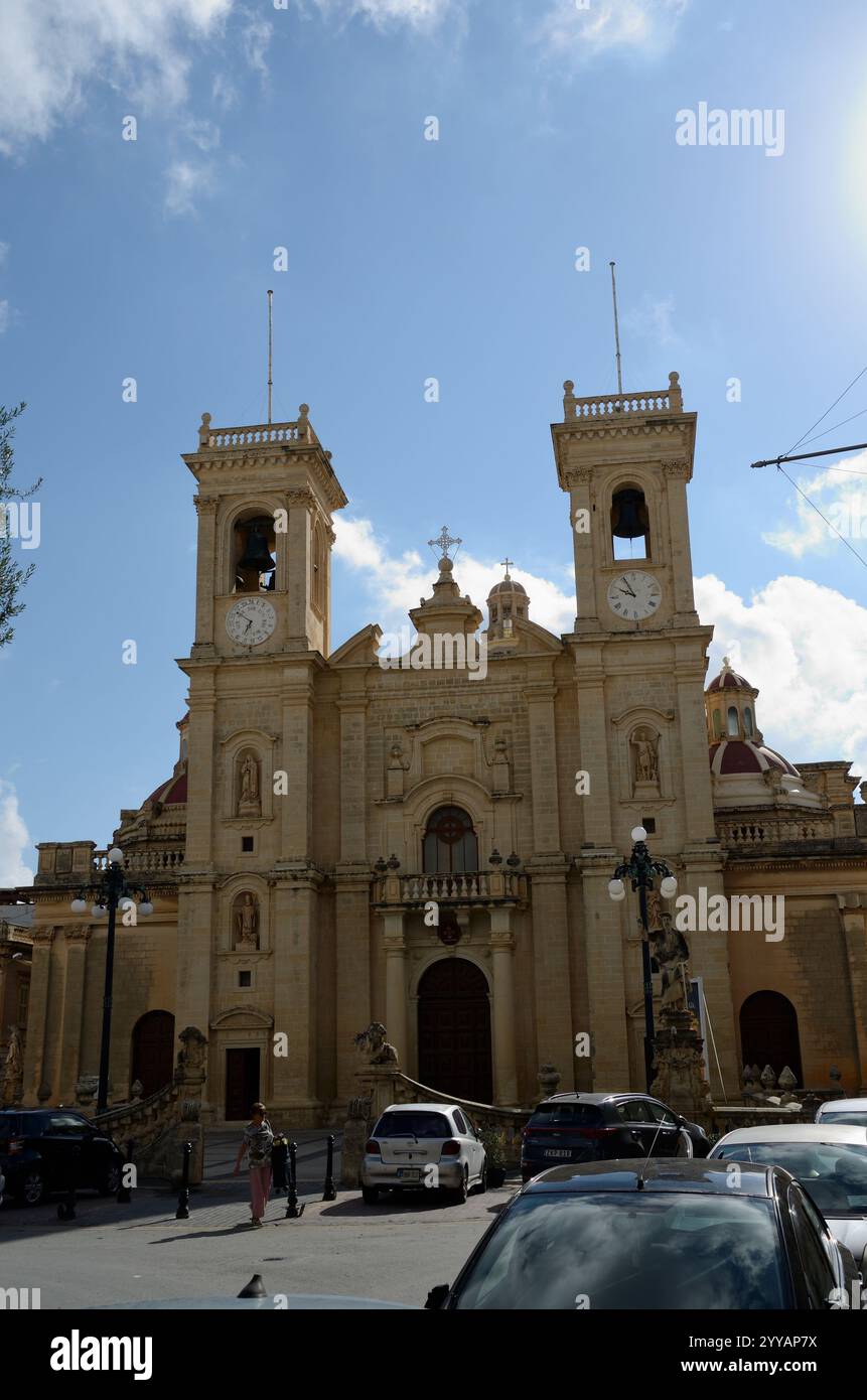 Chiesa di San Filippo, Piazza San Filippo, Zebbug-Casal Zebbugi-Ħaż-Żebbuġ, Malta, Europa Foto Stock