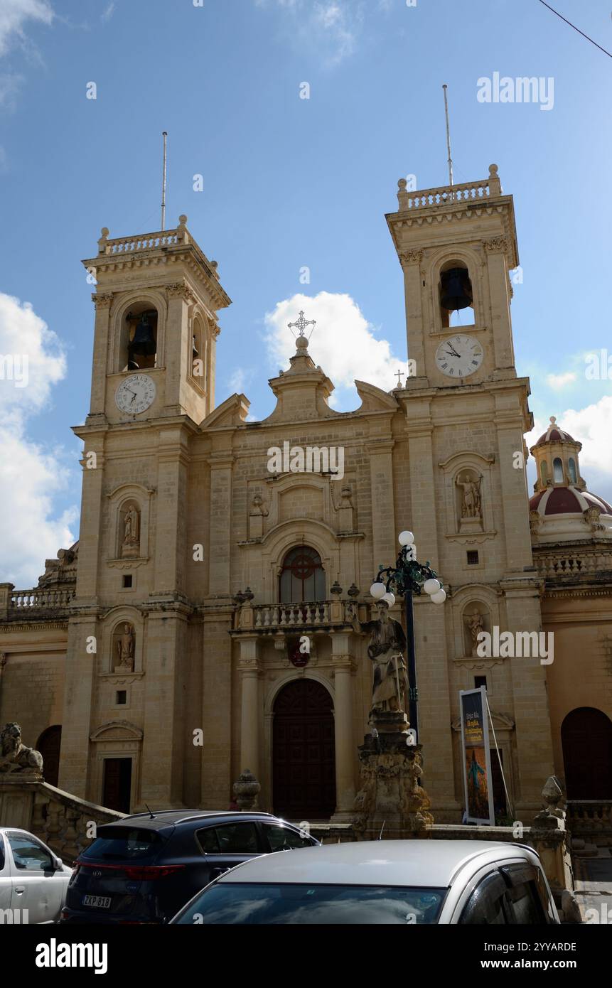 Chiesa di San Filippo, Piazza San Filippo, Zebbug-Casal Zebbugi-Ħaż-Żebbuġ, Malta, Europa Foto Stock