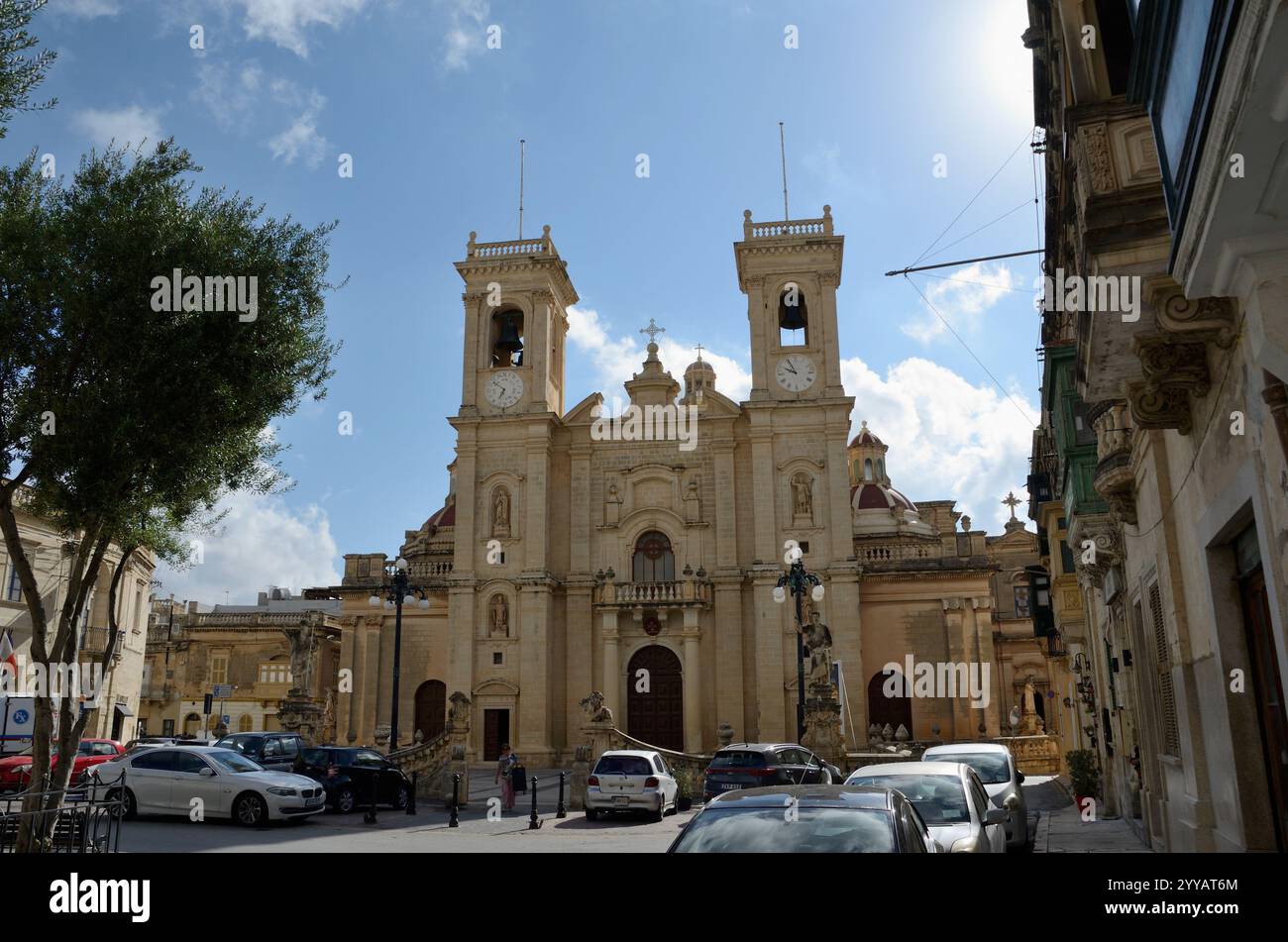 Chiesa di San Filippo, Piazza San Filippo, Zebbug-Casal Zebbugi-Ħaż-Żebbuġ, Malta, Europa Foto Stock