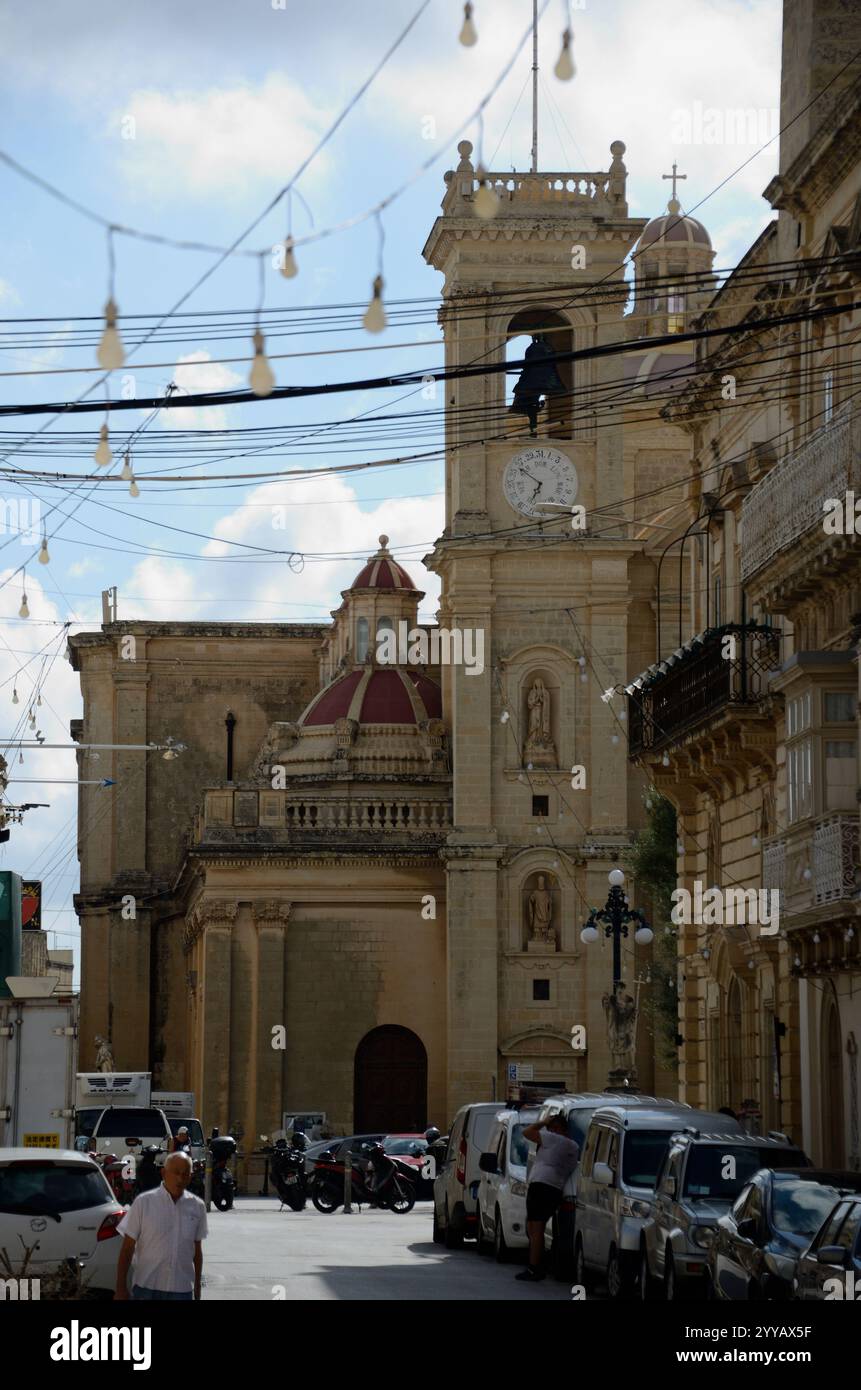 Chiesa di San Filippo, Triq il-Kbira, Zebbug-Casal Zebbugi-Ħaż-Żebbuġ, Malta, Europa Foto Stock