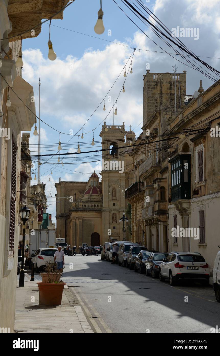Chiesa di San Filippo, Triq il-Kbira, Zebbug-Casal Zebbugi-Ħaż-Żebbuġ, Malta, Europa Foto Stock