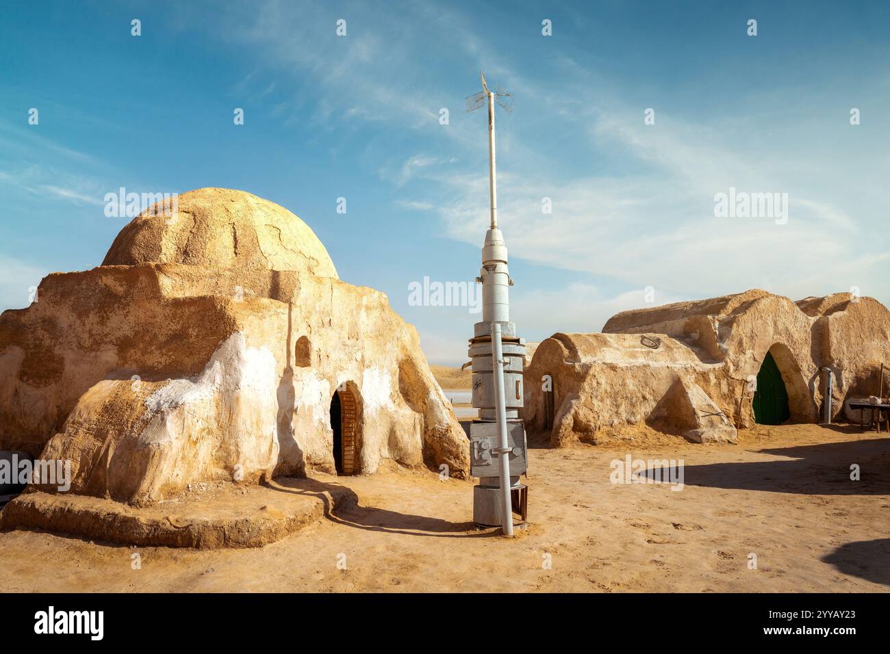MOS Espa Star Wars, location delle riprese in Tunisia, gennaio 2023 Foto Stock
