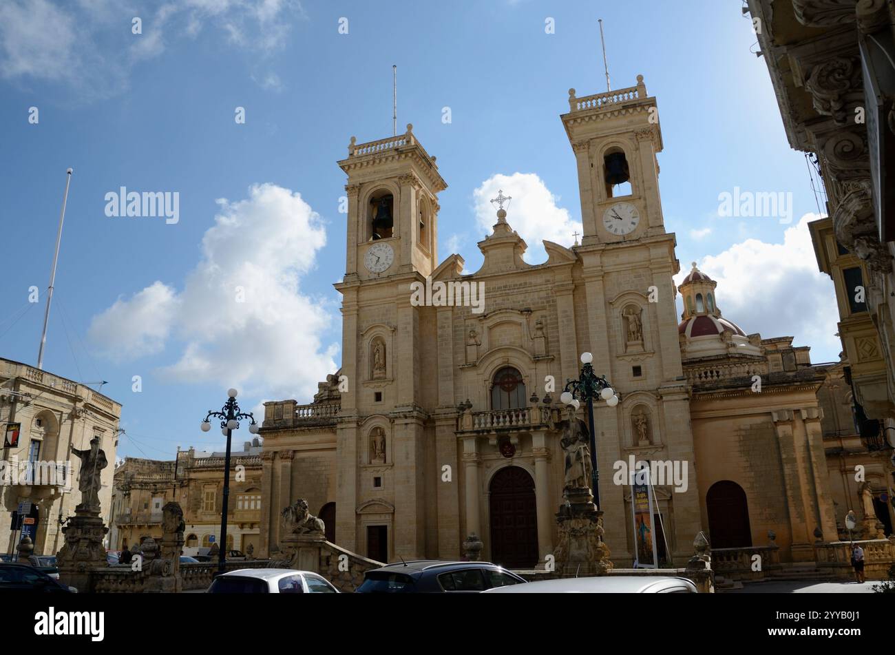 Chiesa di San Filippo, Piazza San Filippo, Zebbug-Casal Zebbugi-Ħaż-Żebbuġ, Malta, Europa Foto Stock