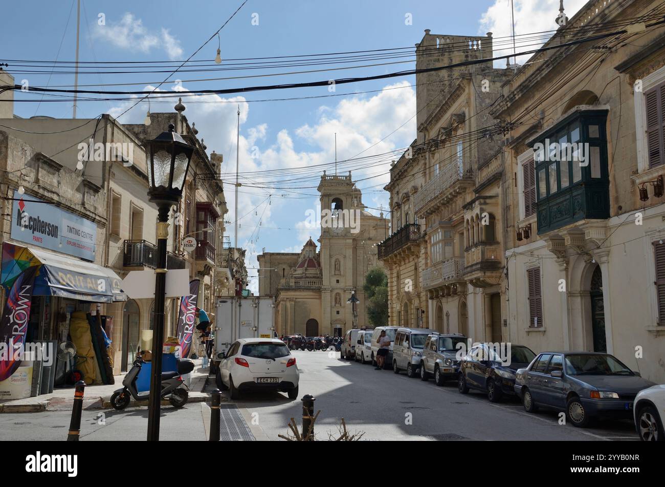 Chiesa di San Filippo, Triq il-Kbira, Zebbug-Casal Zebbugi-Ħaż-Żebbuġ, Malta, Europa Foto Stock