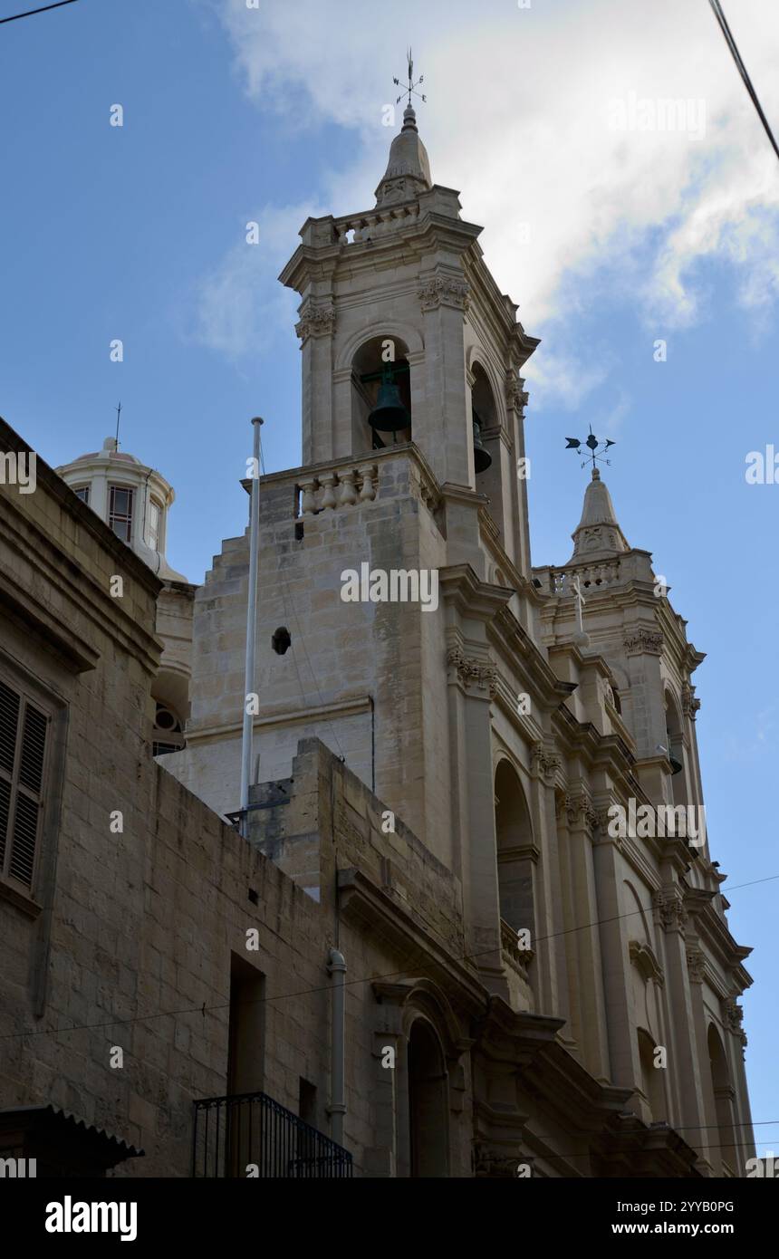 Chiesa di Sant'Agostino, la Valletta, Malta, Europa Foto Stock