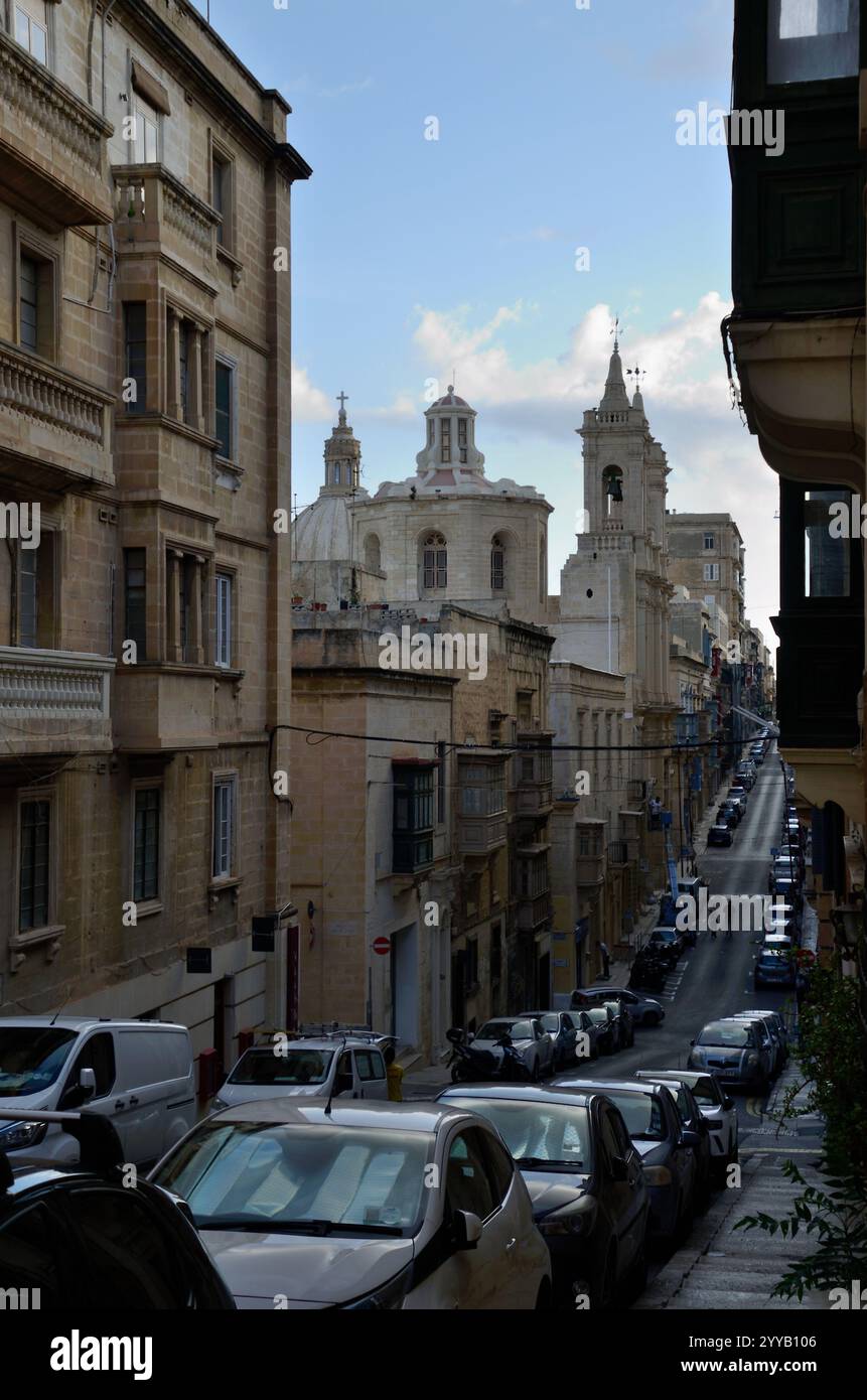 Chiesa di Sant'Agostino, la Valletta, Malta, Europa Foto Stock
