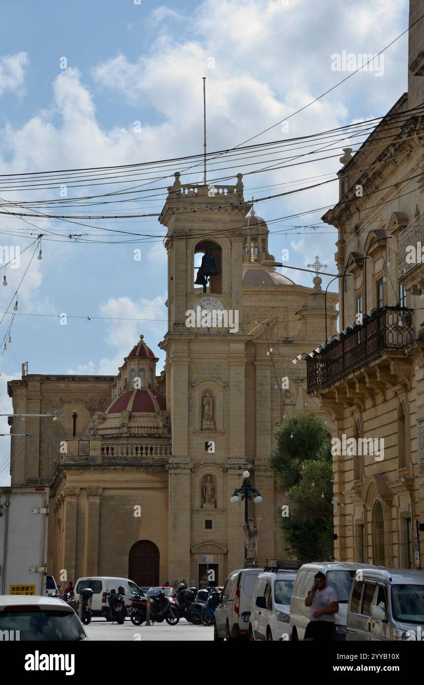 Chiesa di San Filippo, Triq il-Kbira, Zebbug-Casal Zebbugi-Ħaż-Żebbuġ, Malta, Europa Foto Stock
