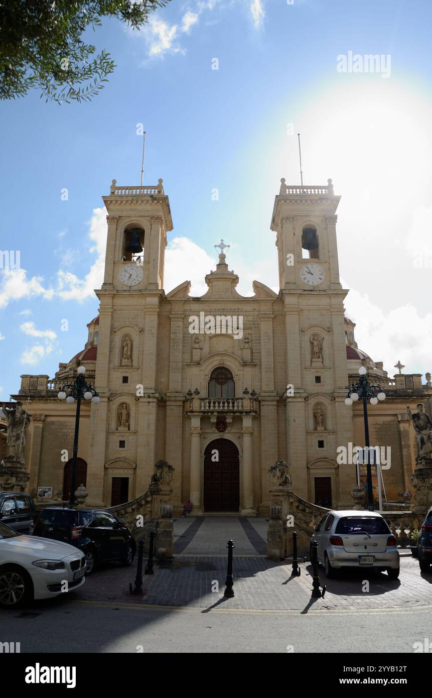 Chiesa di San Filippo, Piazza San Filippo, Zebbug-Casal Zebbugi-Ħaż-Żebbuġ, Malta, Europa Foto Stock