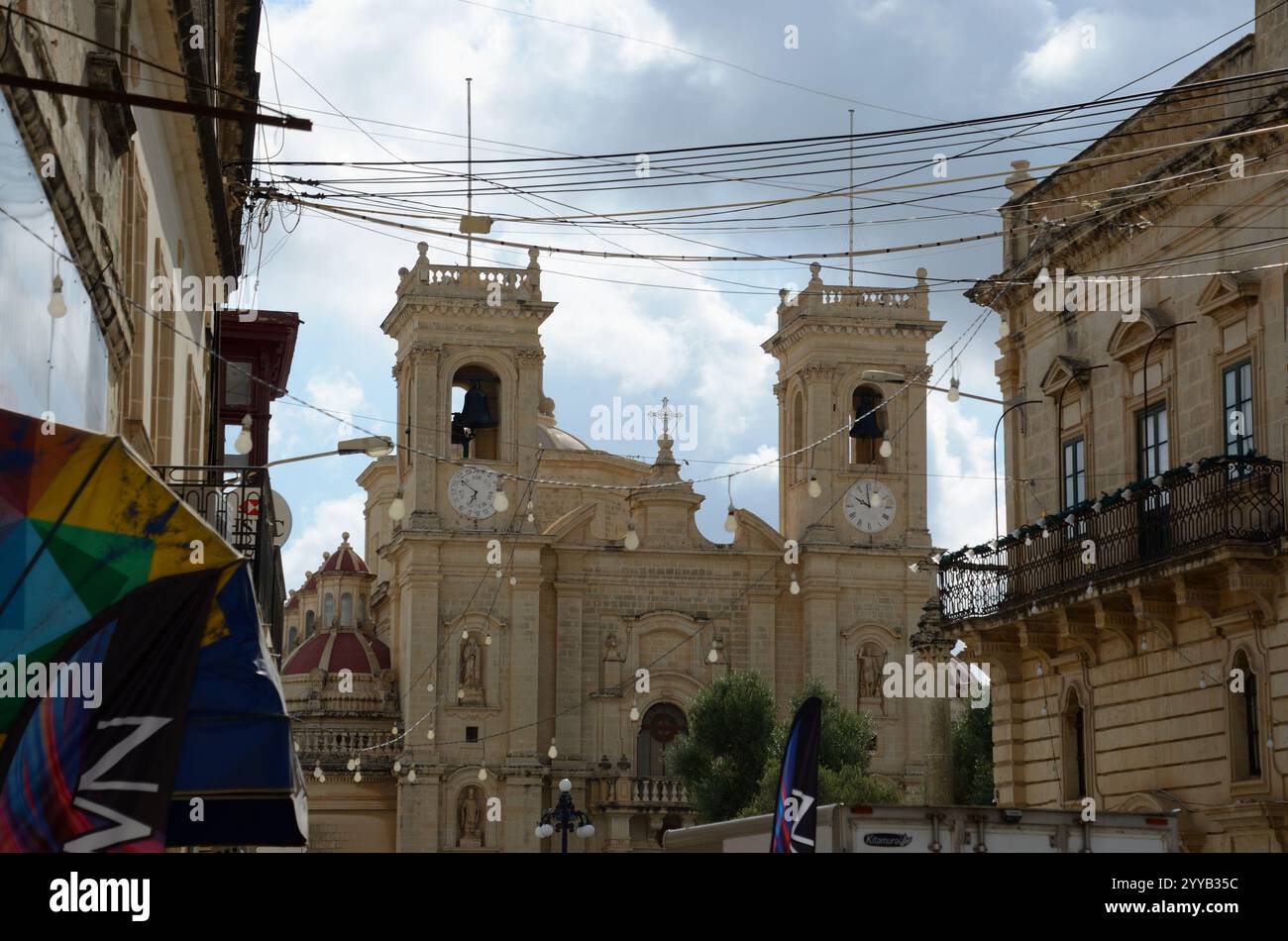 Chiesa di San Filippo, Triq il-Kbira, Zebbug-Casal Zebbugi-Ħaż-Żebbuġ, Malta, Europa Foto Stock