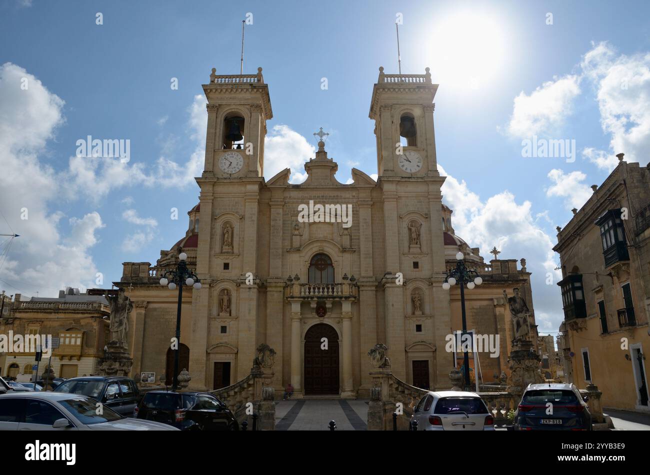 Chiesa di San Filippo, Piazza San Filippo, Zebbug-Casal Zebbugi-Ħaż-Żebbuġ, Malta, Europa Foto Stock
