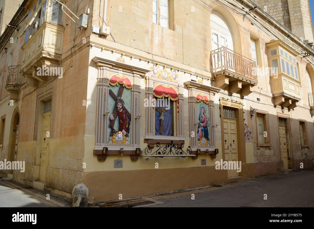 Church Street, Zebbug-Casal Zebbugi-Ħaż-Żebbuġ, Malta, Europa Foto Stock