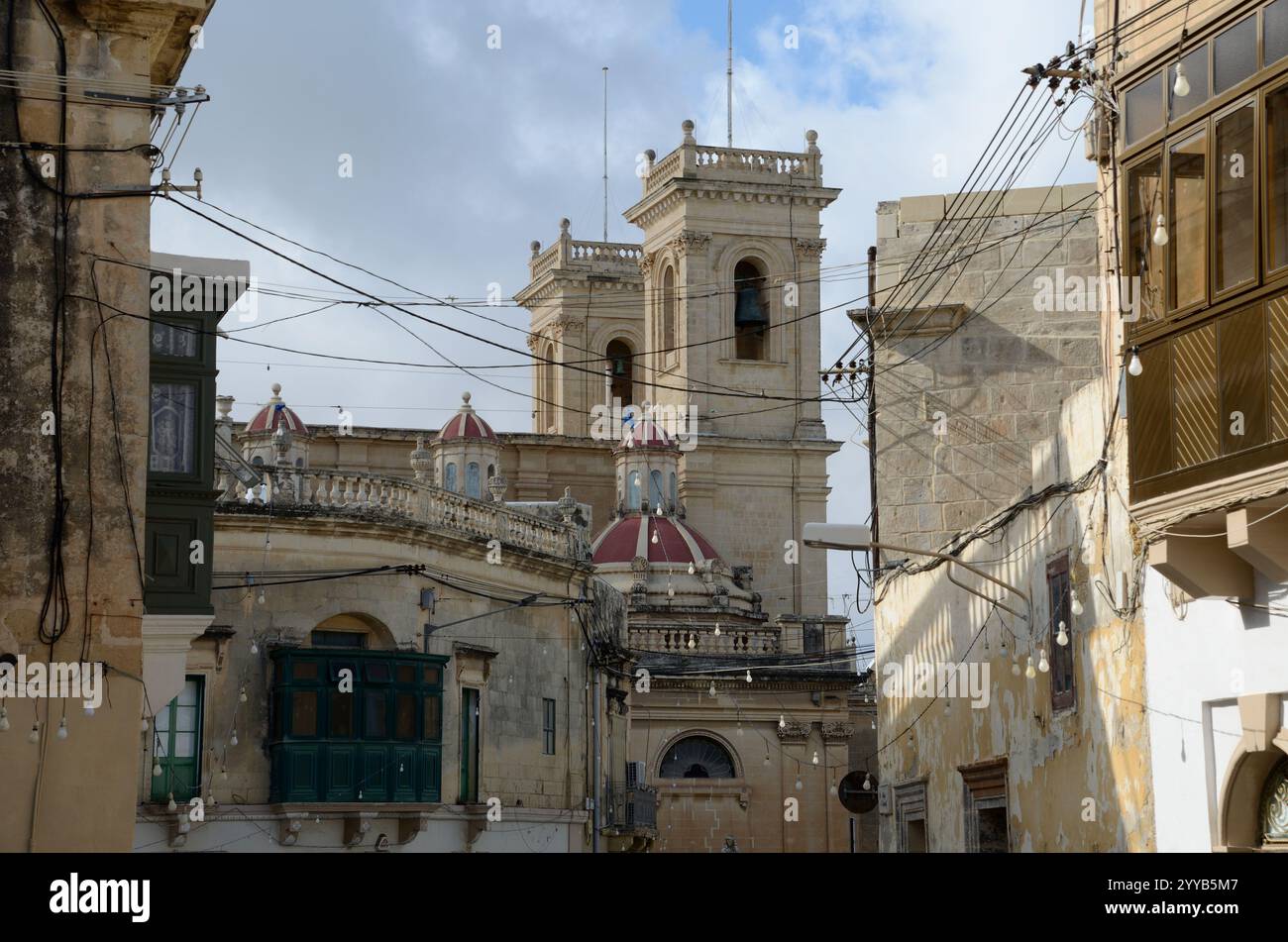 Chiesa di San Filippo, Triq L-Isqof, Zebbug-Casal Zebbugi-Ħaż-Żebbuġ, Malta, Europa Foto Stock