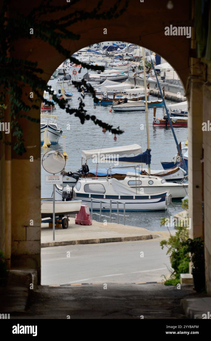 Senglea-L-Isla, Malta, Europa Foto Stock