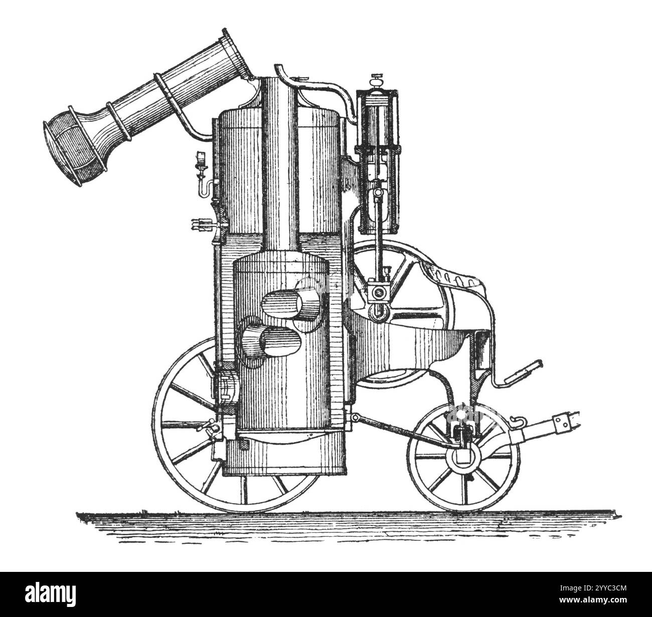 RUSSIA - CIRCA 1897: Incisione di macchine agricole tratta da una stampa originale di "macchine agricole. Atlas', creatore K.K.Veber. St. Peter Foto Stock