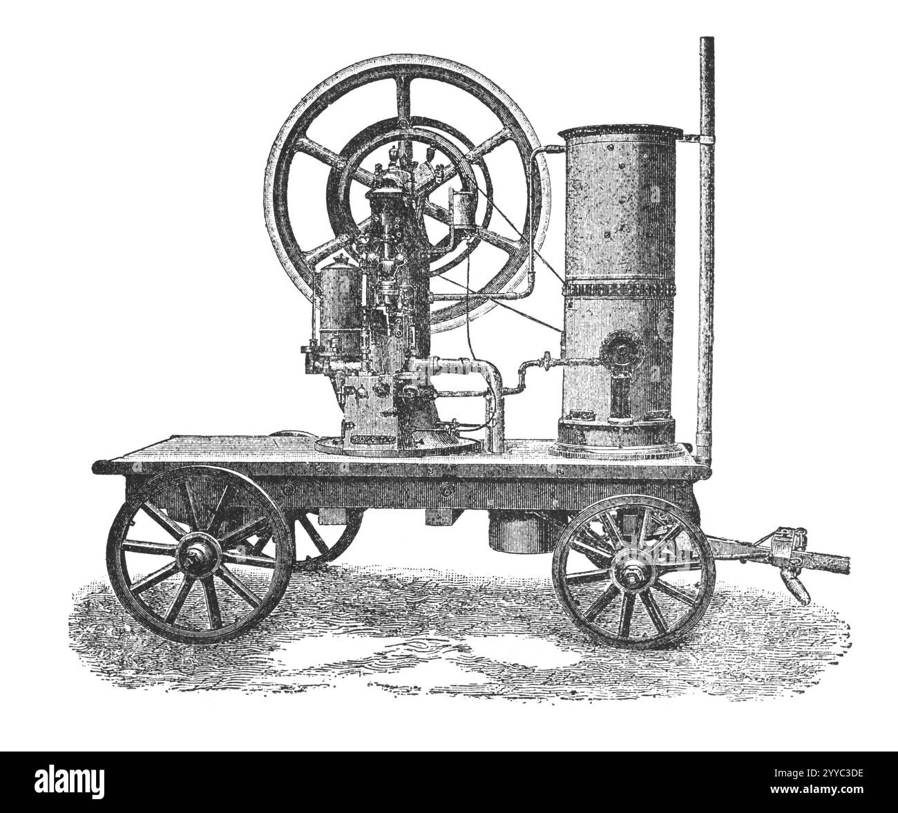 RUSSIA - CIRCA 1897: Incisione di macchine agricole tratta da una stampa originale di "macchine agricole. Atlas', creatore K.K.Veber. St. Peter Foto Stock