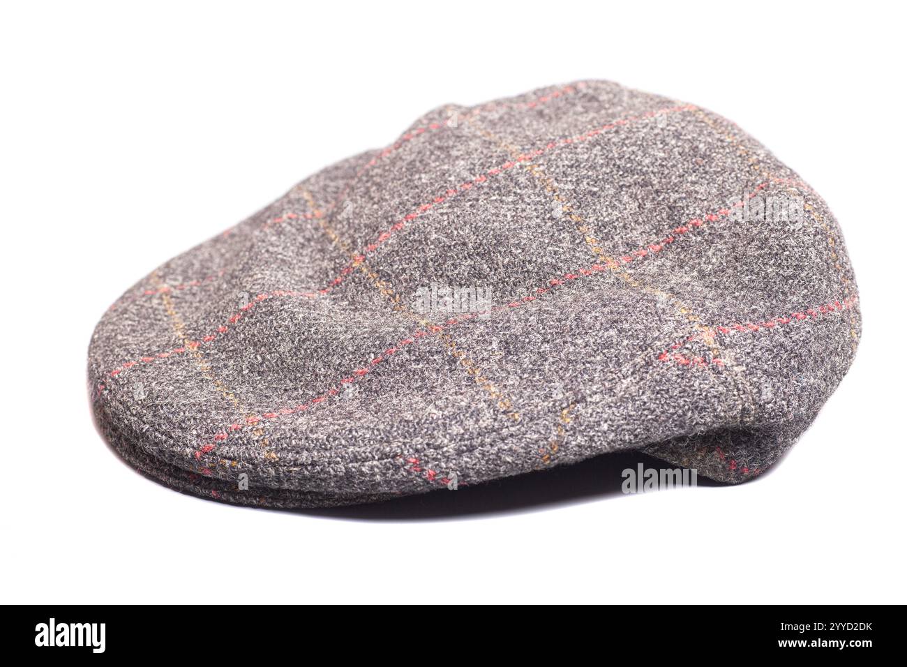 Tappo in lana isolato su bianco. Foto Stock