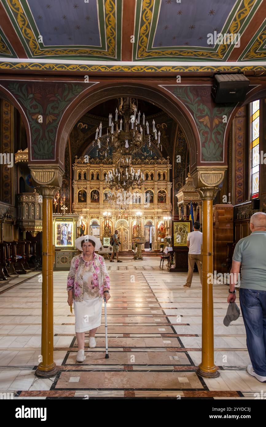 BRASOV (ROMANIA) - Dormizione della Chiesa madre di Dio, interno Foto Stock