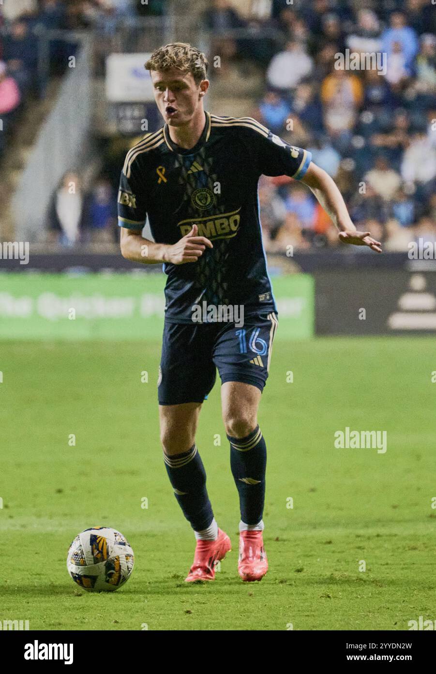 CHESTER, PA, USA - 28 SETTEMBRE 2024: Incontro MLS tra Philadelphia Union e Atlanta United FC a Subaru Park. ***SOLO PER USO EDITORIALE*** Foto Stock