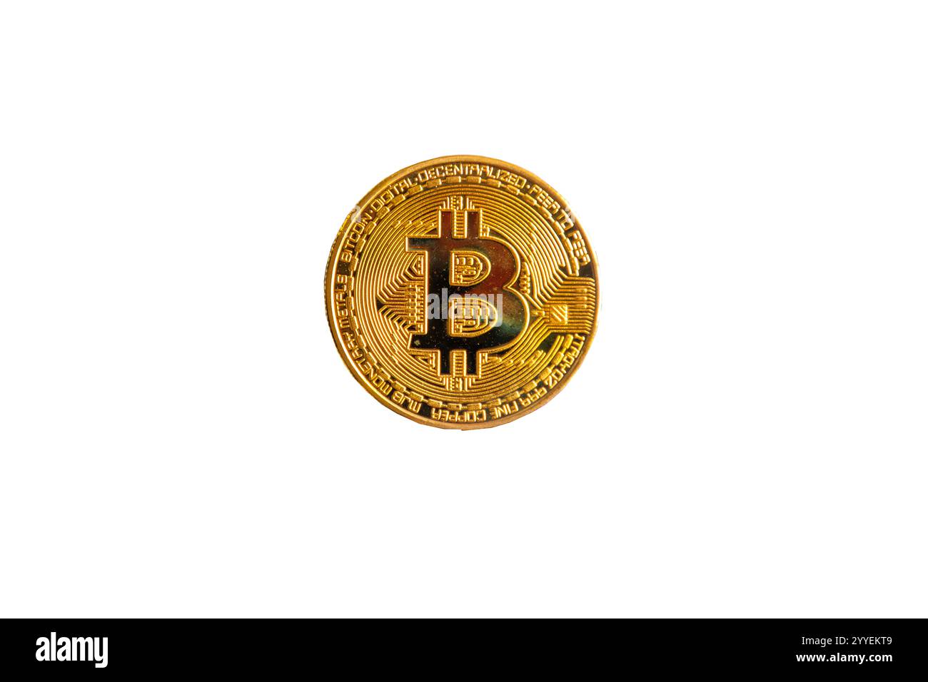 Primo piano di Bitcoin, Greater London, Inghilterra, Regno Unito Foto Stock