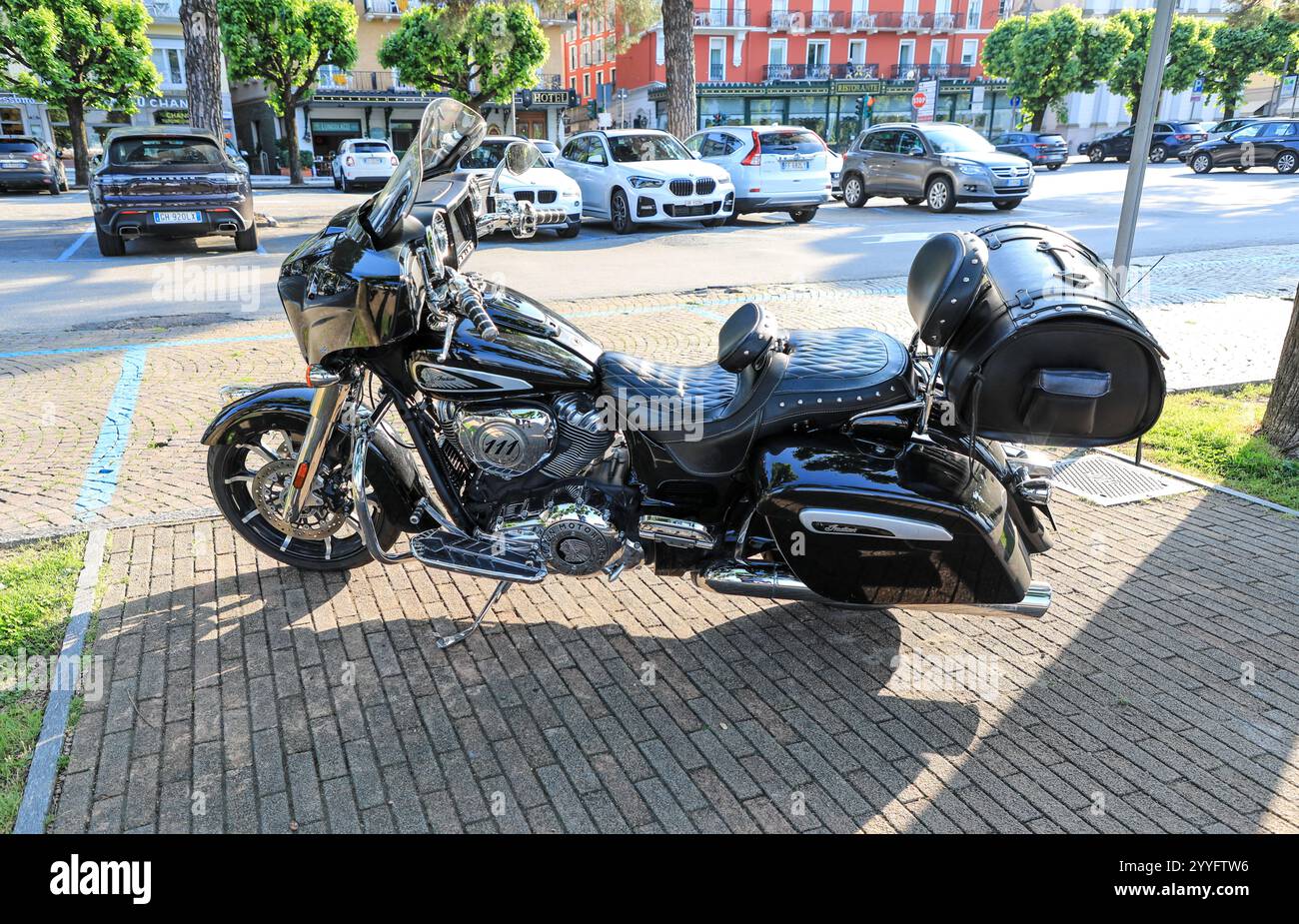 Il capo indiano, una motocicletta costruita dalla Indian Motocycle Company, Italia, Europa Foto Stock