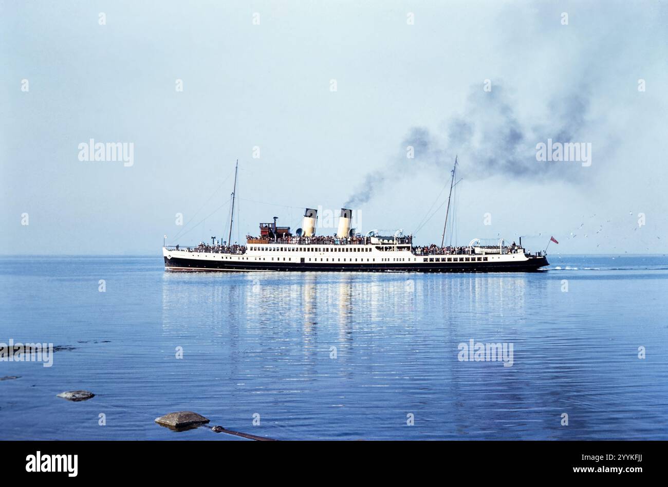 Foto storica della nave a vapore o piroscafo della Duchessa di Hamilton Clyde nei primi anni '1960, Scozia, Regno Unito Foto Stock