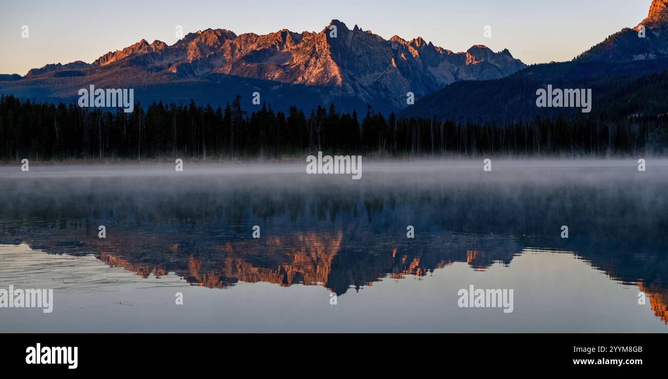 Idaho Grand Mogul di Little Redfish Lake Foto Stock