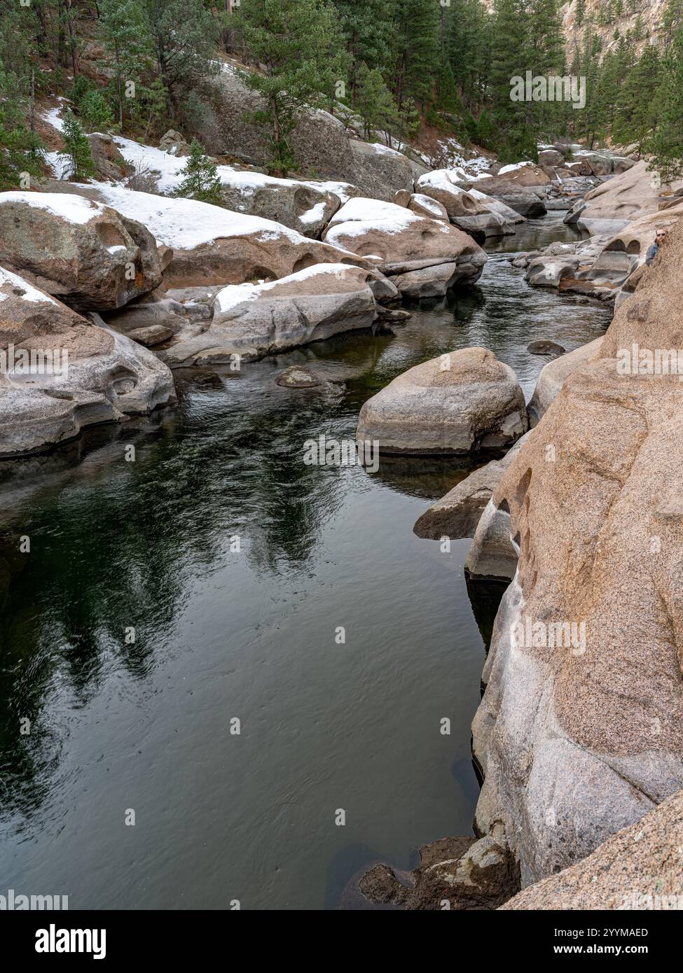 L'iconico fiume South Fork Platt nel Cheesman Canyon Colorado Foto Stock