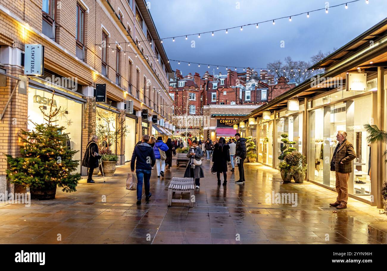 Duke of York Square a Christmas Chelsea Londra Regno Unito Foto Stock