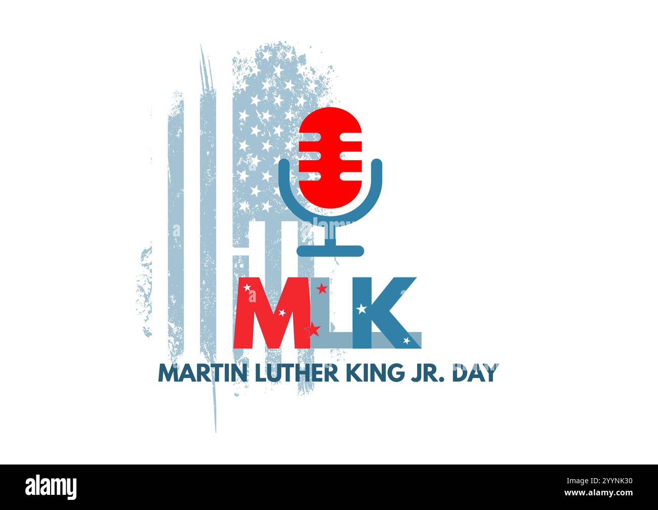 MKL jr. Martin Luter King Jr Illustrazione Vettoriale