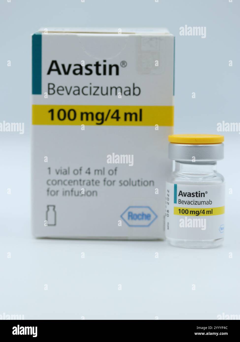 Antitumore monoclonale Avastin (Bevacizumab) per il cancro colorettale metastatico (trattamento mirato con farmaci antitumorali) Foto Stock