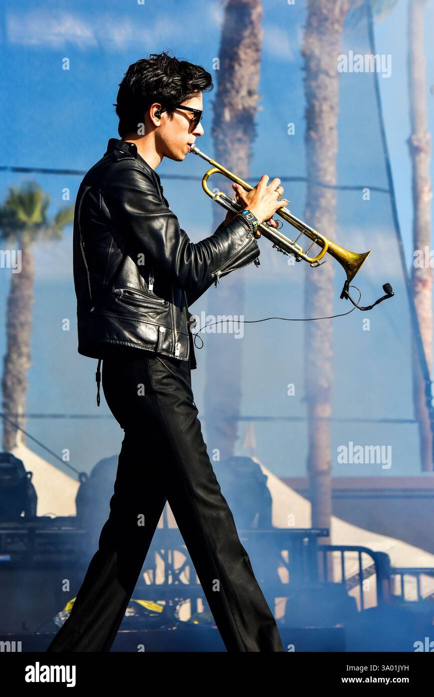 Capital Cities sul palco del BeachLife Festival di Redondo Beach, California. Foto Stock