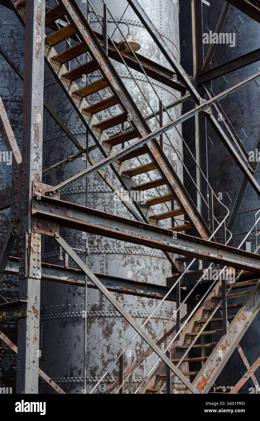 La Carrie Furnace fu dismessa, abbandonata e demolita a Rankin, Pennsylvania Foto Stock La Carrie Furnace fu dismessa, abbandonata e demolita a Rankin, Pennsylvania Foto Stock