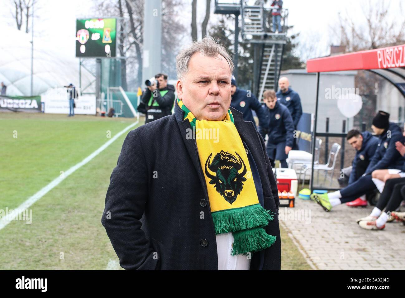 Cracovia, Polonia. 2 marzo 2025. Calcio 2024 2025 PKO BP Ekstraklasa - polacco Top League Puszcza Niepolomice vs Motor Lublin op: TOMASZ TULACZ crediti: Konrad Swierad/Alamy Live News Foto Stock