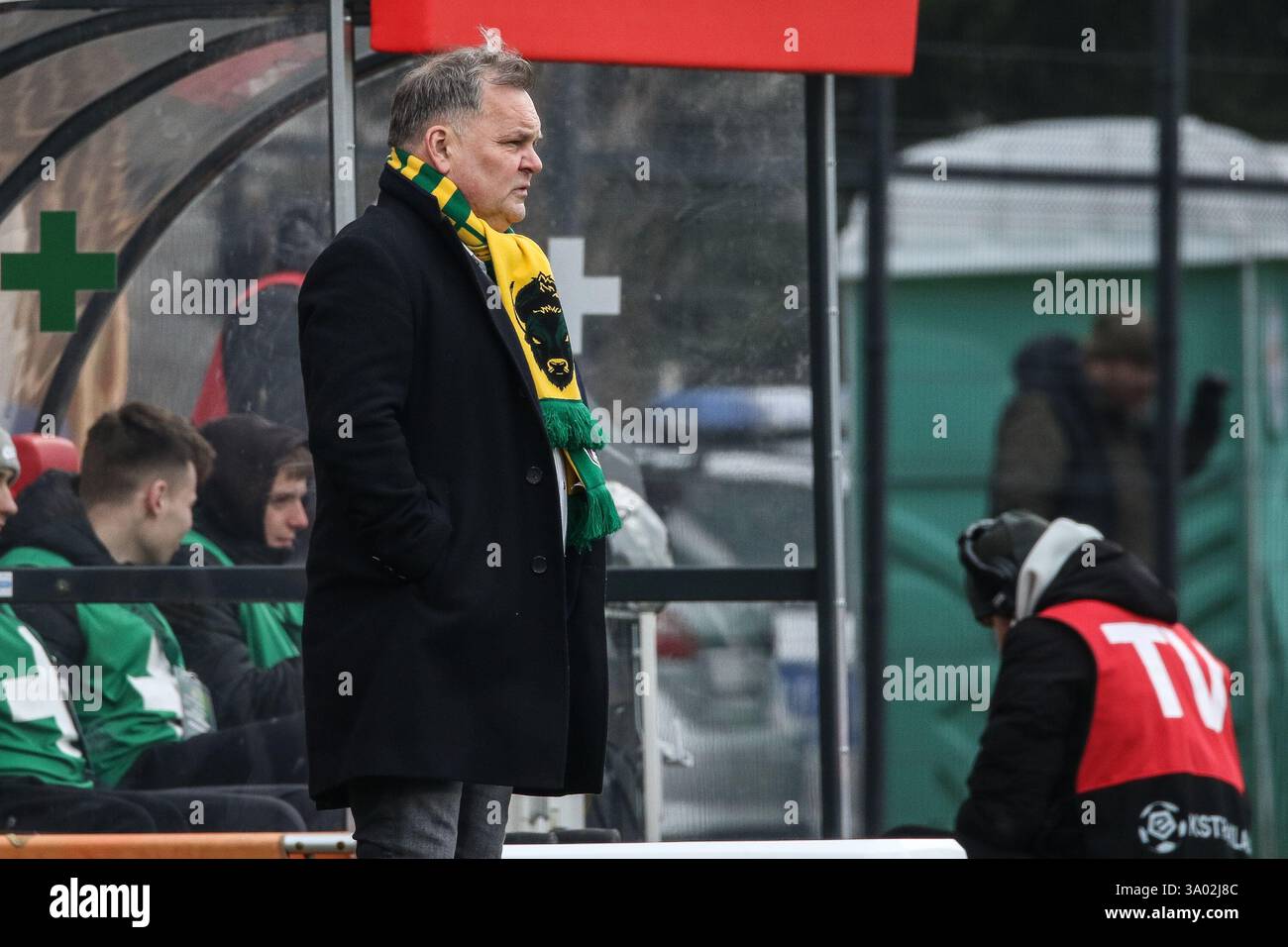 Cracovia, Polonia. 2 marzo 2025. Calcio 2024 2025 PKO BP Ekstraklasa - polacco Top League Puszcza Niepolomice vs Motor Lublin op: TOMASZ TULACZ crediti: Konrad Swierad/Alamy Live News Foto Stock