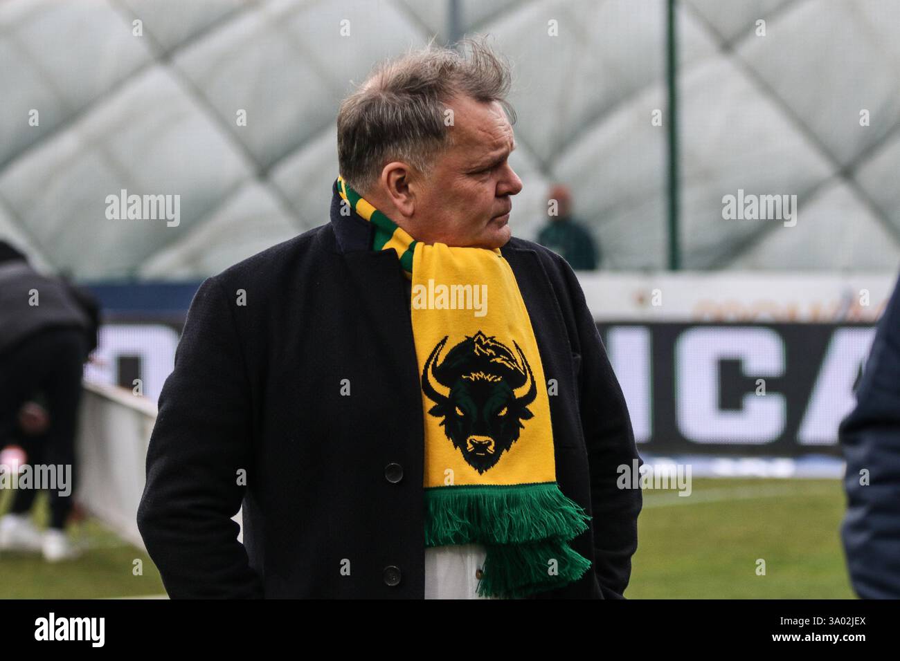 Cracovia, Polonia. 2 marzo 2025. Calcio 2024 2025 PKO BP Ekstraklasa - polacco Top League Puszcza Niepolomice vs Motor Lublin op: TOMASZ TULACZ crediti: Konrad Swierad/Alamy Live News Foto Stock