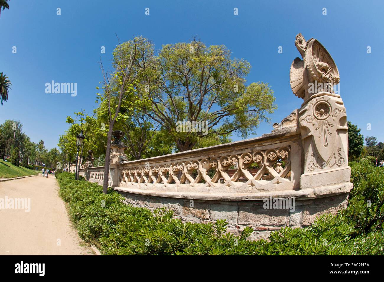 Parc de la Ciutadella, lo storico giardino pubblico di Barcellona, Ciutat Vella, Spagna Foto Stock
