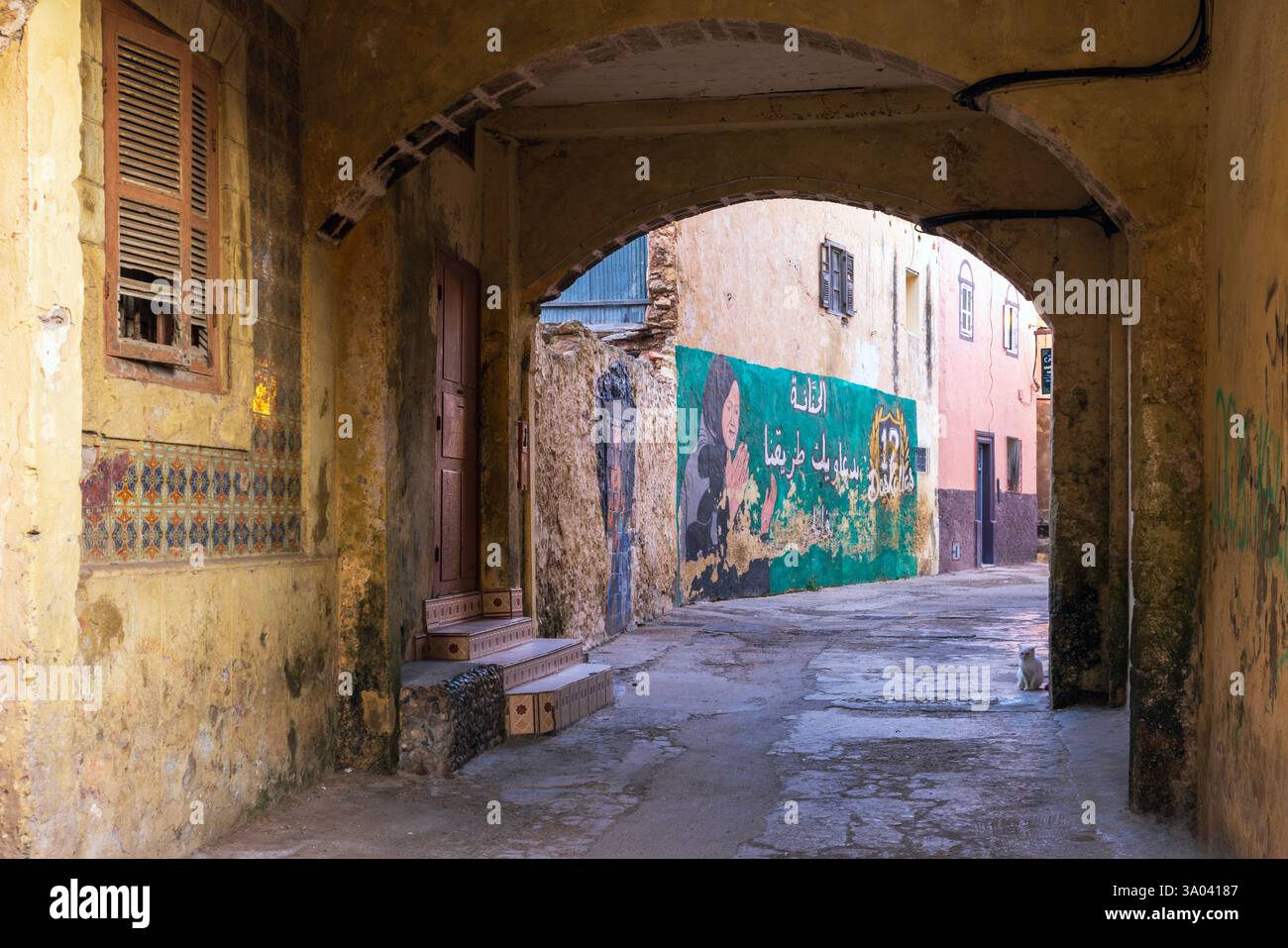 El Jadida è un importante porto e città fortificata sulla costa atlantica del Marocco. Foto Stock