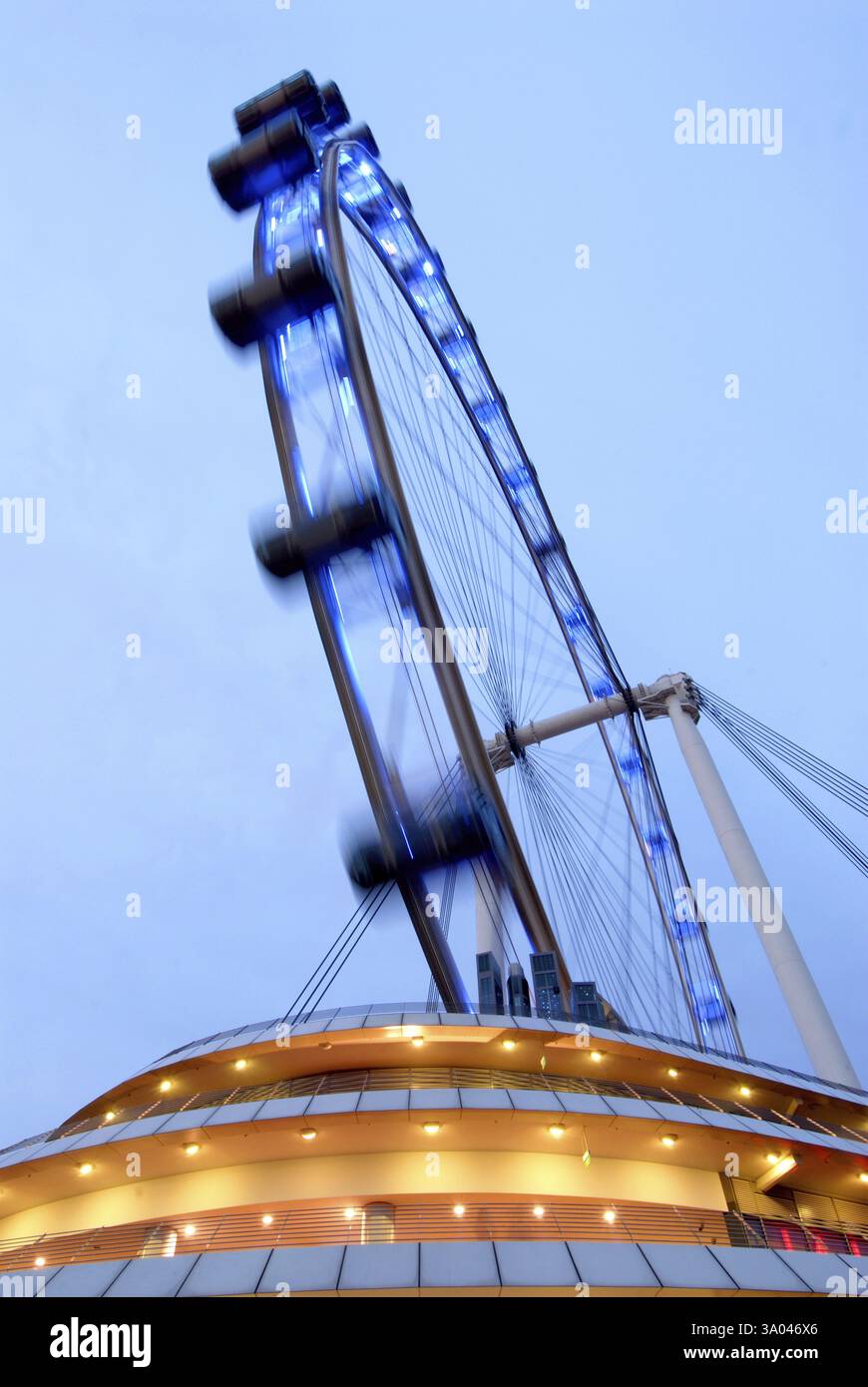 Flyer ruota panoramica gigante più grande del mondo, Singapore, Asia Foto Stock