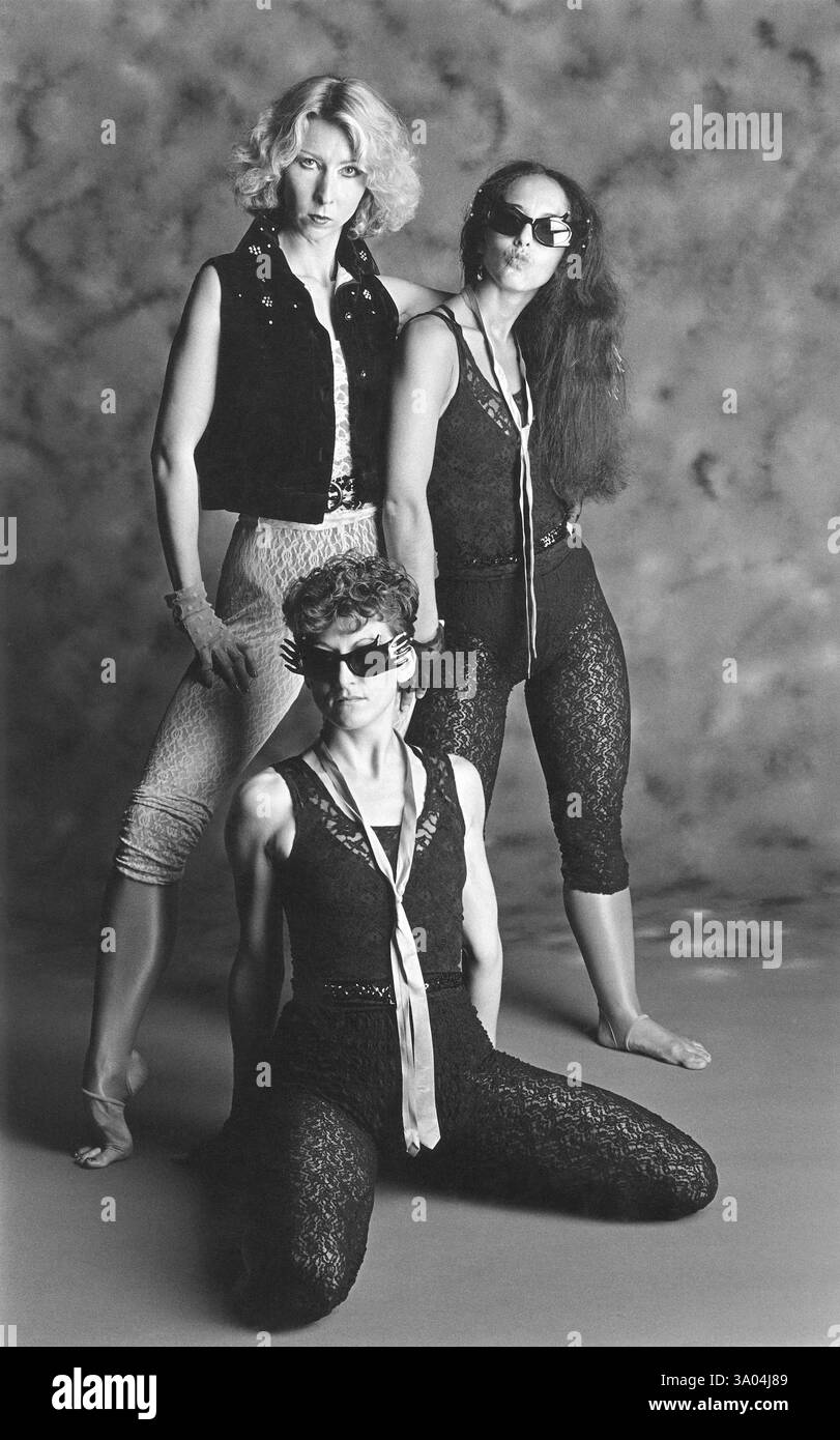 Tre ballerini jazz di danza moderna, Model release Number 483, 485, 486 Foto Stock