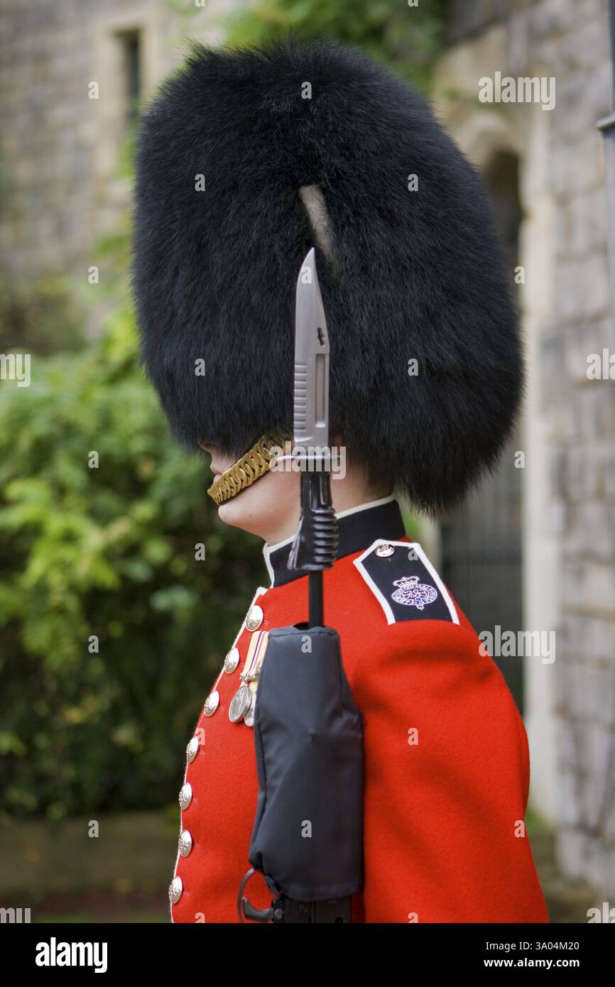 Guardia con fucile, Londra, Regno Unito Regno Unito Inghilterra Foto Stock