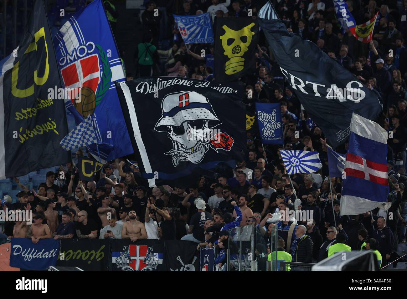 Roma, Italia. 2 marzo 2025. Roma, Italia 2.03.2025 : durante il campionato italiano di calcio di serie A Enilive 2024-2025 partita COME Roma vs Como 1907 allo Stadio Olimpico di Roma crediti: Agenzia fotografica indipendente/Alamy Live News Foto Stock