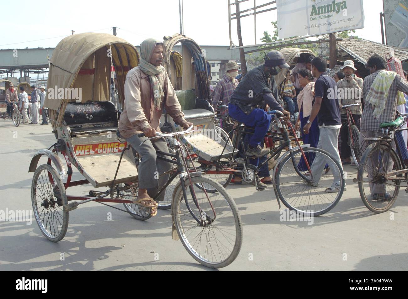 Risciò ciclabile, Imphal, Manipur, India, Asia Foto Stock