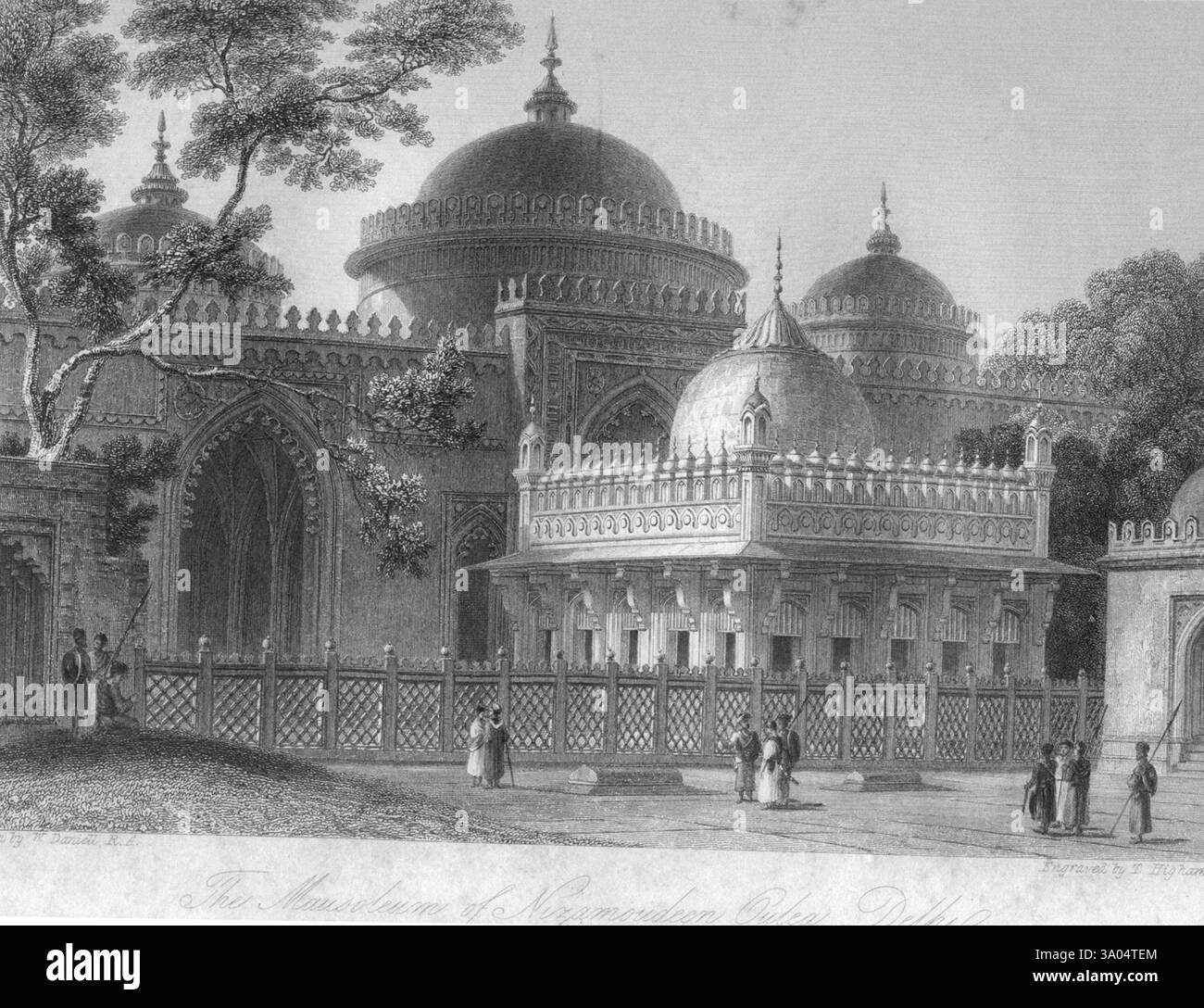 Mausoleo di Nizamoudeen Oulea, Delhi, India, Asia Foto Stock