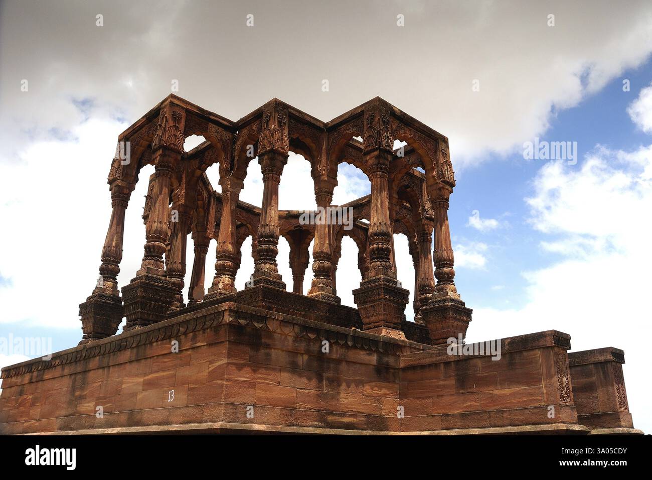 Cenotafi di marwar rajput maharaja, Jodhpur, Rajasthan, India, Asia Foto Stock