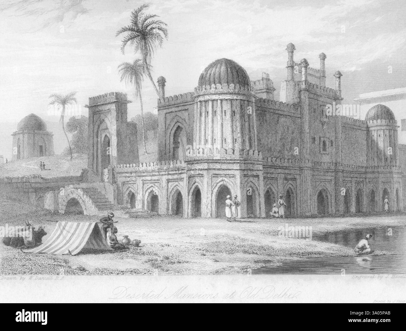 Dimore deserte a Old Delhi, India, Asia Foto Stock