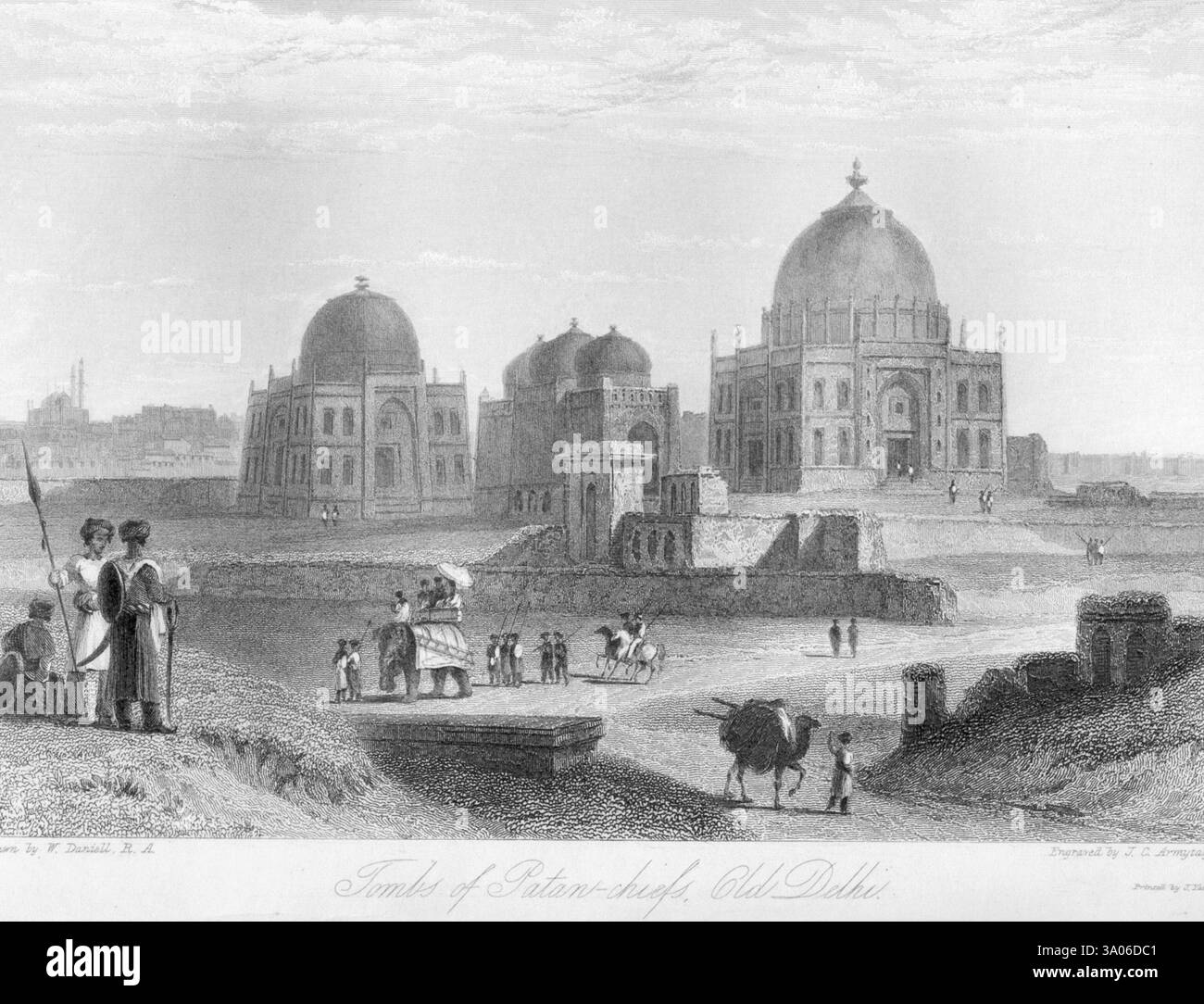 Tombe dei capi Patan, Old Delhi, India, Asia Foto Stock