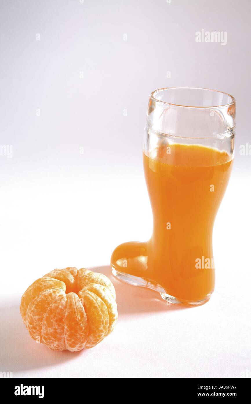 Bevanda alla frutta, santara, succo d'arancia, India, Asia Foto Stock