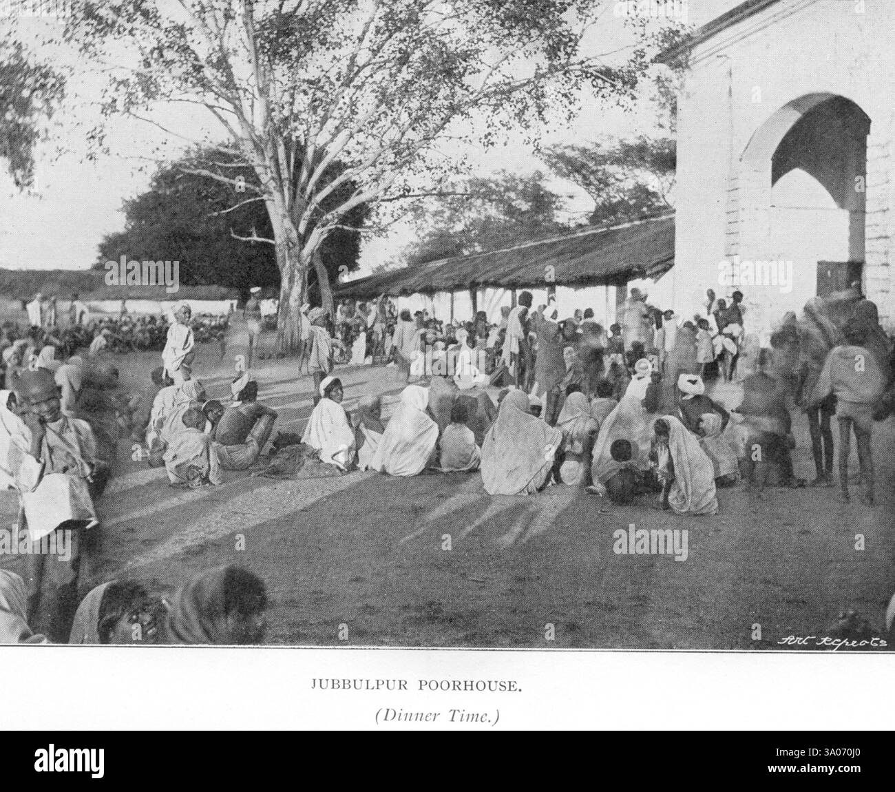 Distretti della carestia, Poor House, Jubbulpur Jabalpur, Madhya Pradesh, India, Asia Foto Stock