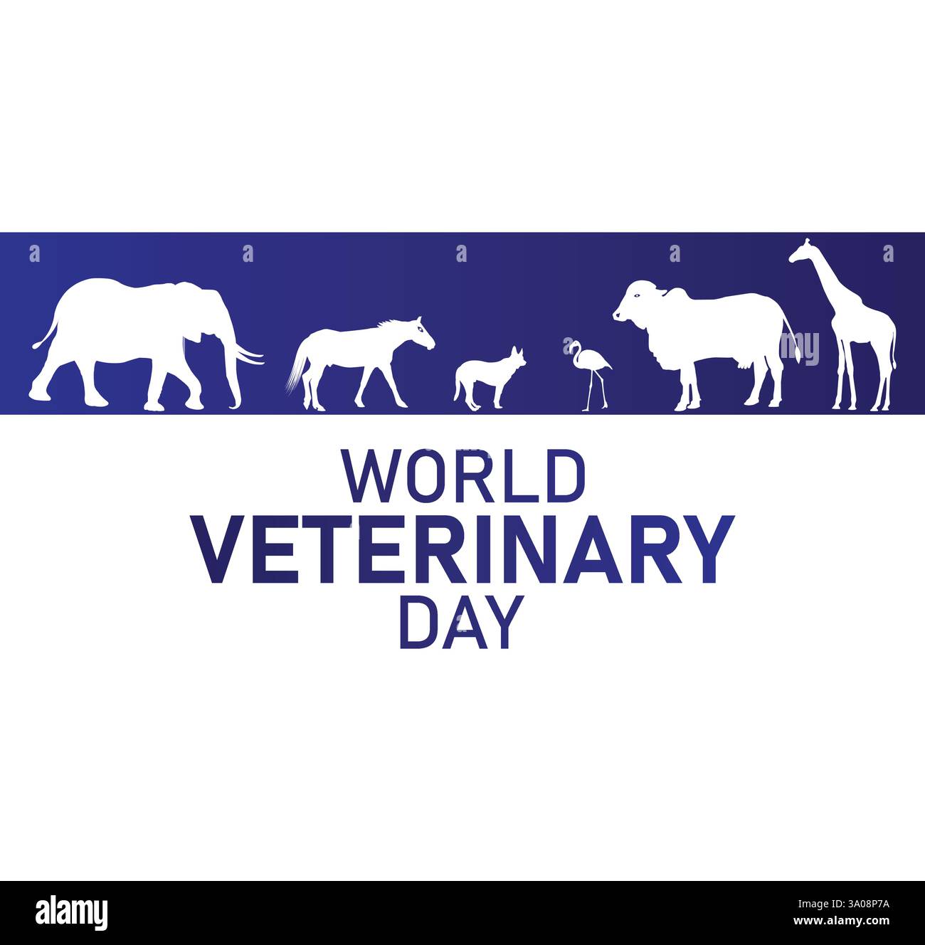 Giornata Mondiale della veterinaria – celebra la salute degli animali e la scienza veterinaria Illustrazione Vettoriale
